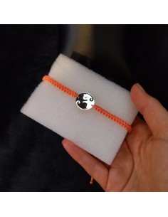 Bratara Argint Yin Yang Pisici