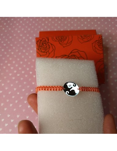 Bratara Argint Yin Yang Pisici