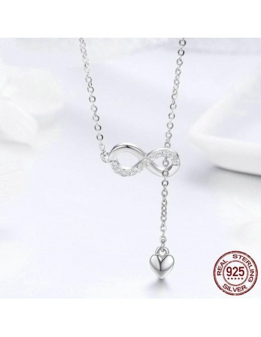 Colier Argint Infinit Inima Forever