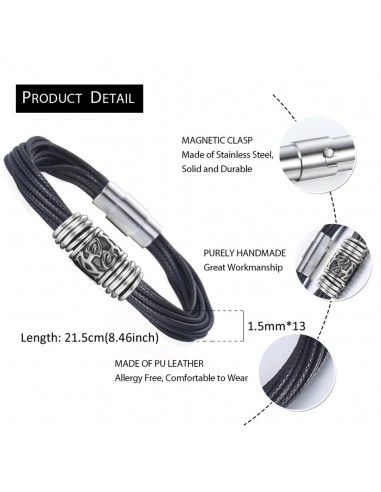 Bratara barbati piele viking