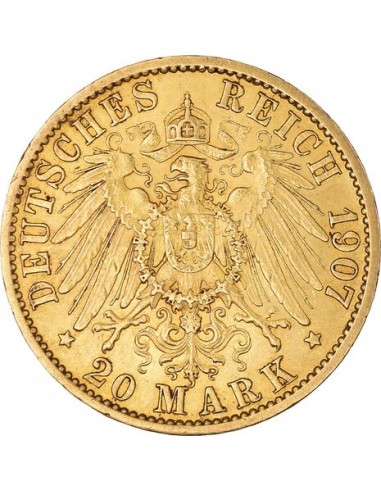 Monedă istorica din Aur - 20 mărci...