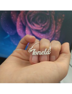 Lantisor Argint cu nume Ionela