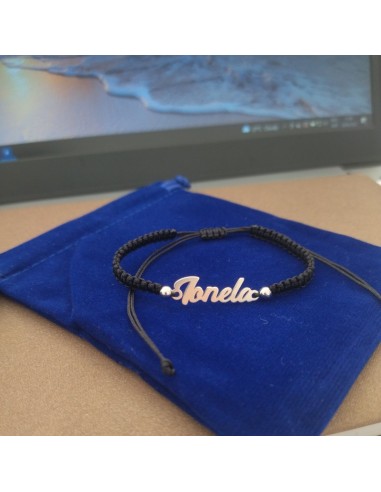 Bratara Snur Nume si bilute Argint