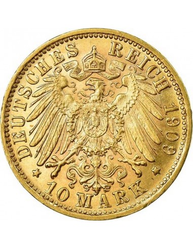 Moneda istorica din Aur -10 marci...