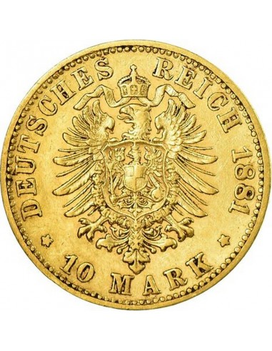 Moneda istorica din Aur -10 marci...