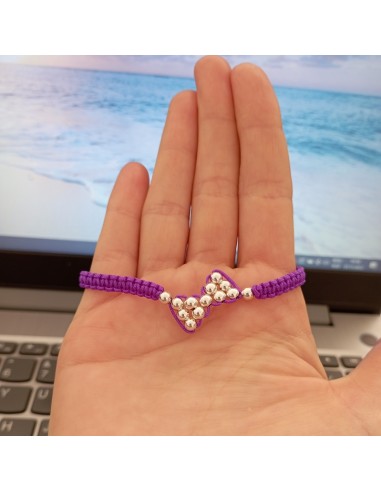 Bratara Fundita din snur si bilute...