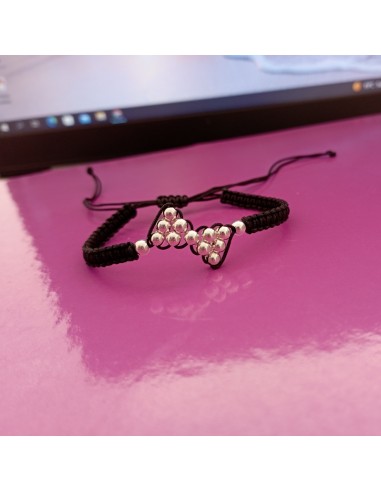 Bratara Fundita snur si bilute Argint...