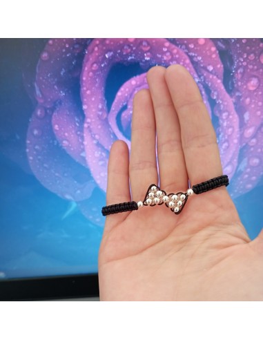 Bratara Fundita snur si bilute Argint...