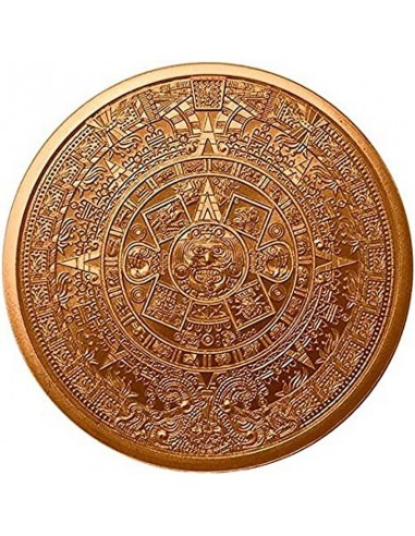 Moneda din Cupru - Calendar Aztec 1 oz