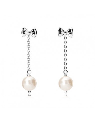 Cercei Argint 925 cu Fundita si Perluta