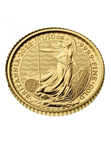 Moneda din Aur 24k - Britannia 1\10 oz