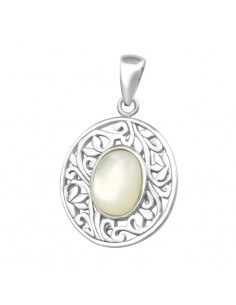 Pandantiv oval din argint 925