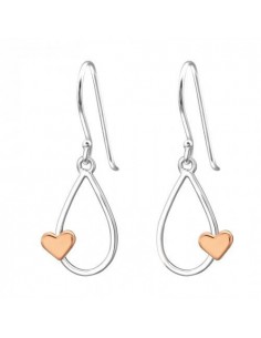 Cercei argint inimioara