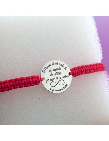 Bratara Banut Argint Mesaj Gravat...