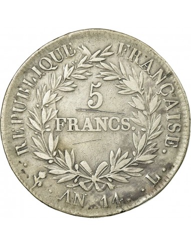 Moneda istorica din Argint - 5 franci...