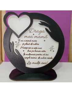 Decoratiune Cadou: ,,Draga...