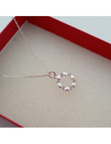 Colier Argint 925 Pandantiv Inimioare