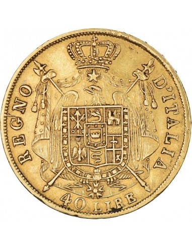 Moneda istorica din Aur - 40 lire...