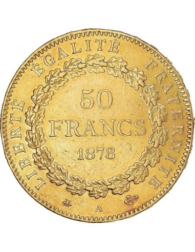 Monedă istorica din Aur - 50 franci...