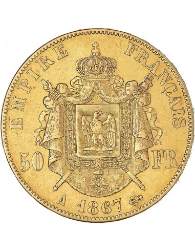 Moneda istorica din Aur - 50 franci...