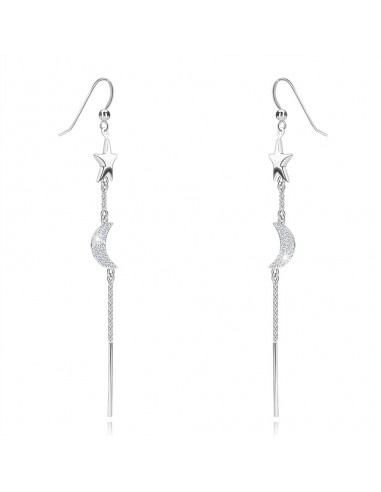 Cercei Lungi Argint 925 Stea Lant...