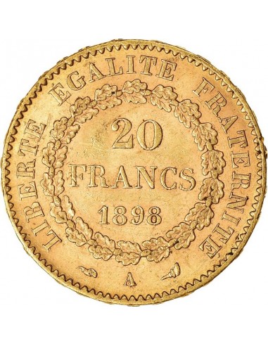 Monedă istorica din Aur - 20 franci...