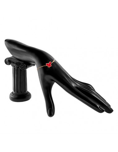 Bratara Aur 14k Fluturas Rosu