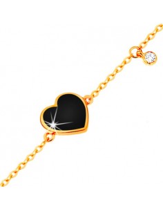 Bratara Aur 14k Inima Neagra 2
