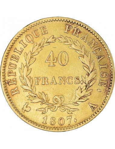 Moneda istorica din Aur - 40 franci...