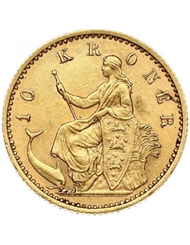 Moneda istorica din Aur - 10 coroane...