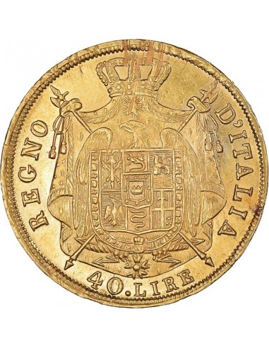 Moneda istorica din Aur - 40 lire...