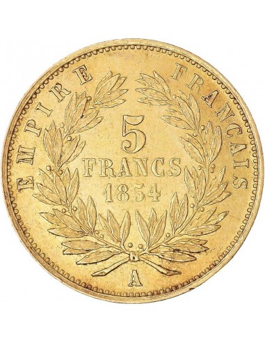 Moneda istorica din Aur - 5 franci...