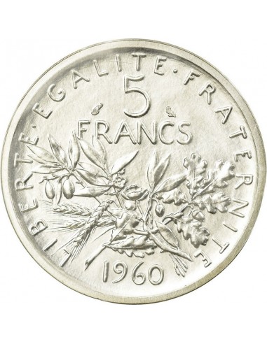 Moneda istorica din Argint - 5 franci...