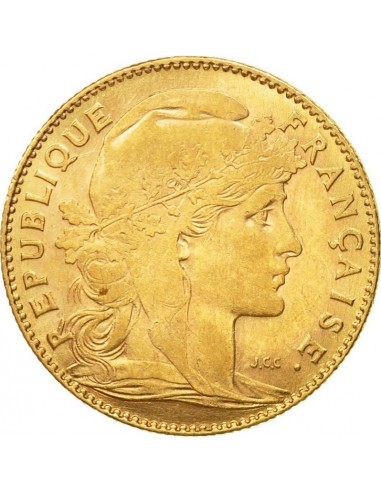 Moneda istorica din Aur - 10 franci...