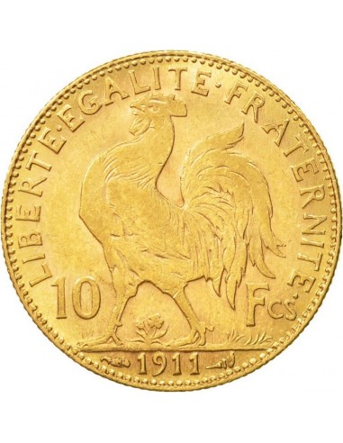 Moneda istorica din Aur - 10 franci...