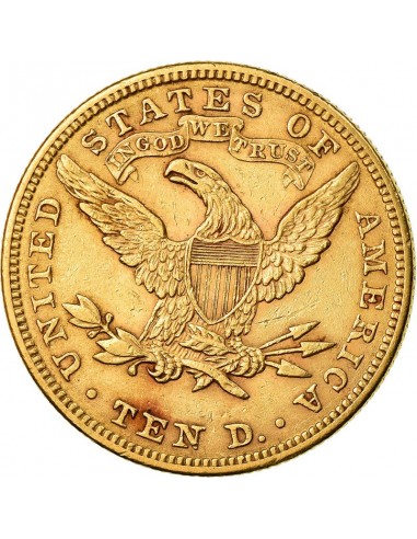 Moneda istorica din Aur - 10 dolari...