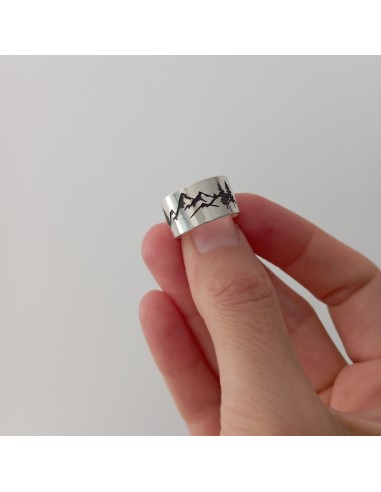 Inel Argint Reglabil Munti