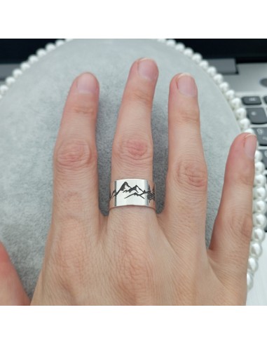 Inel Argint Reglabil Munti