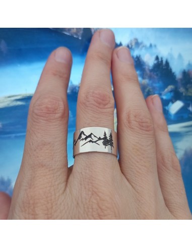 Inel Argint Reglabil Munti