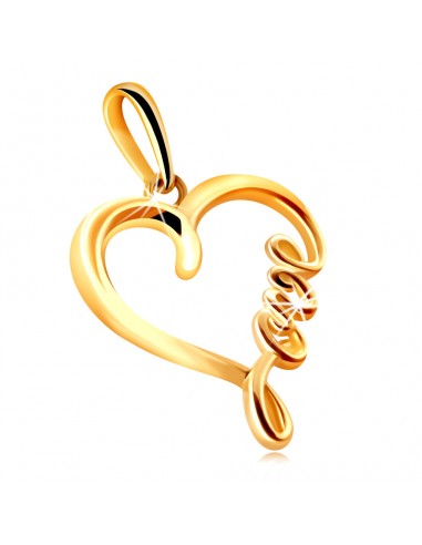 Pandantiv Aur 14K Inima Love