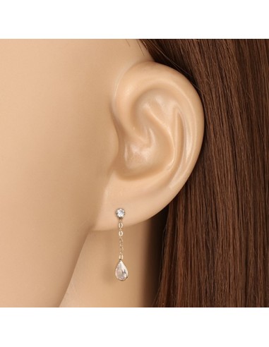 Cercei Aur 9 K Lant cu Picatura