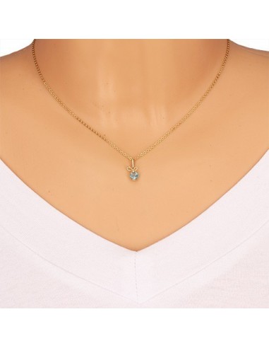 Pandantiv Aur 585 Fundita Inima Topaz...