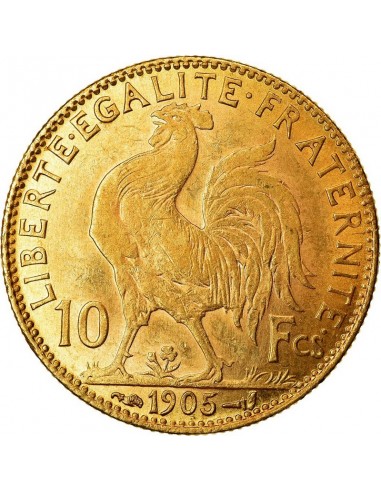 Moneda istorica din Aur - 10 franci...