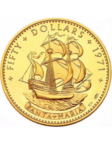 Moneda istorica din Aur - 50 dolari...