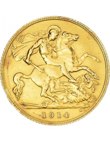 Moneda istorica din Aur - 1\2 suveran...