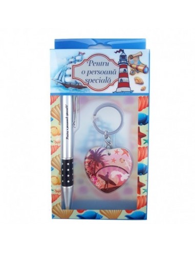 Set cadou breloc si pix: Cel mai cool...