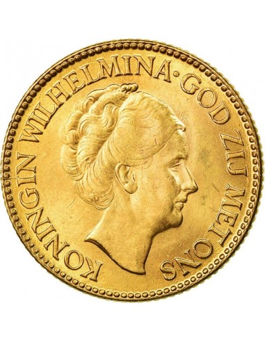 Monedă istorica din Aur - 10 guldeni...