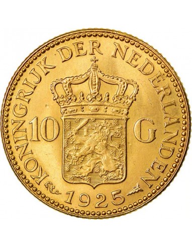 Monedă istorica din Aur - 10 guldeni...