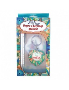 Set cadou breloc cu pix:...