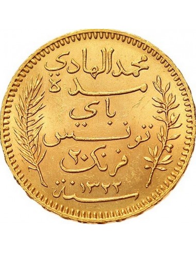 Moneda istorica din Aur - 20 franci...